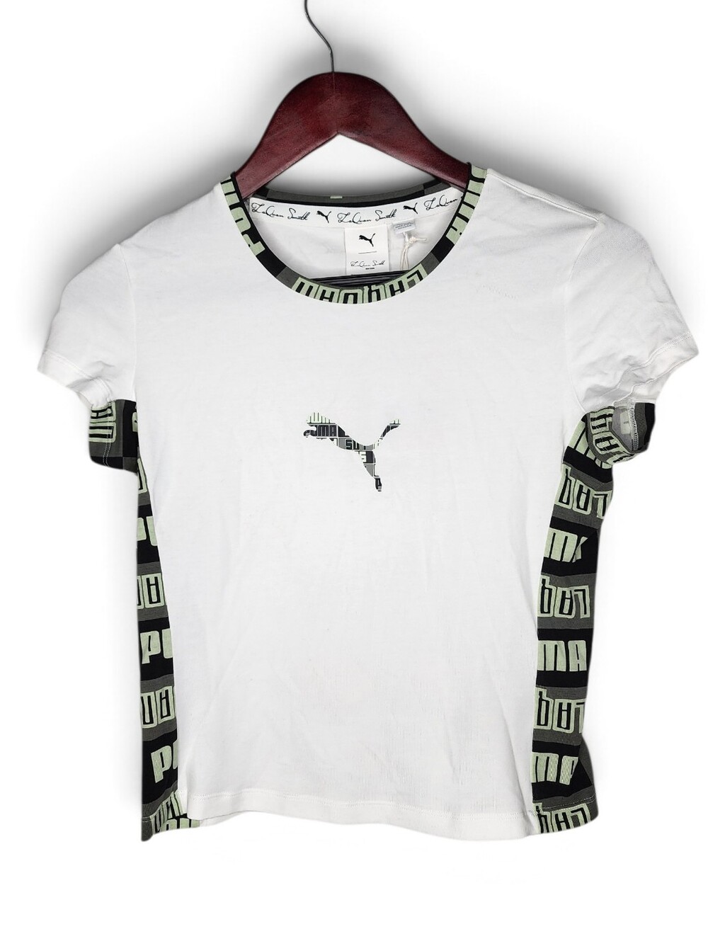 Puma X LaQuan Smith Taped Limited Edition Tee in White Size S New With Tags